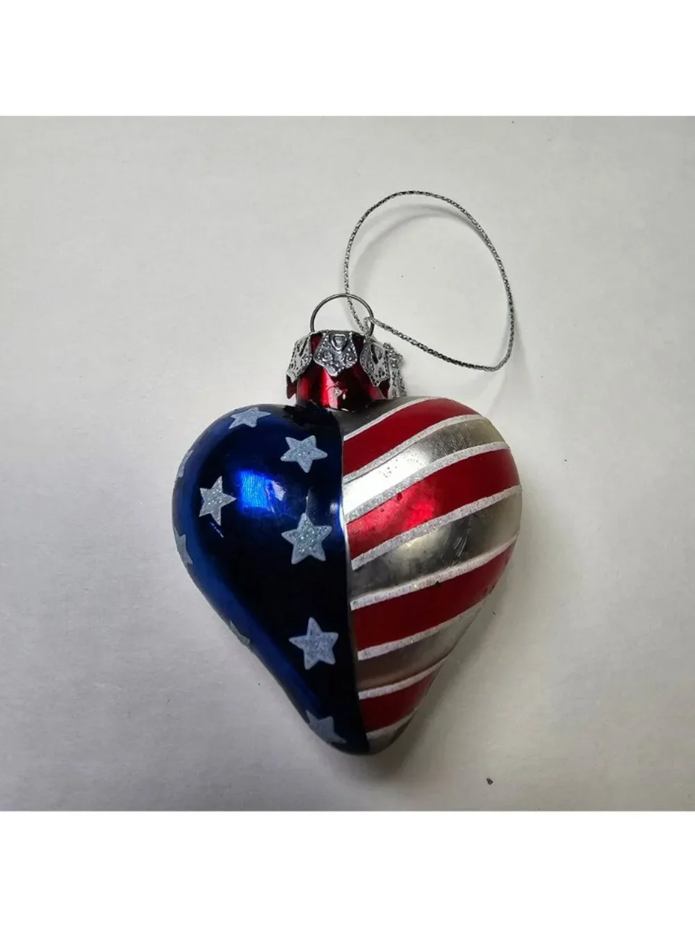 Lot of 4 Patriotic Heart USA Flag 2